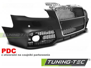 Бампер передний в стиле RS4 Black Chrome от Tuning-Tec на Audi A4 B7