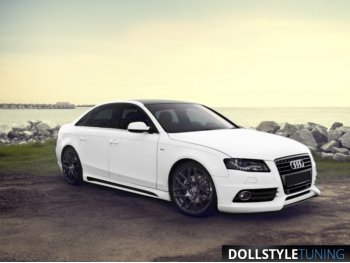 Накладки на пороги Rieger на Audi A4 B8