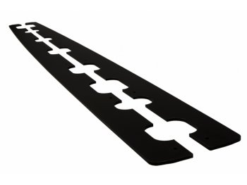 Накладки сплиттеры на пороги от Maxton Design для Audi A6 C7 S-Line Avant