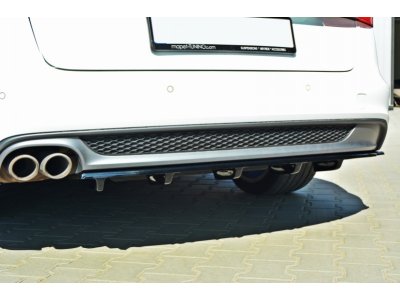 Накладка на задний бампер центральная от Maxton Design для Audi A6 C7 S-Line Avant