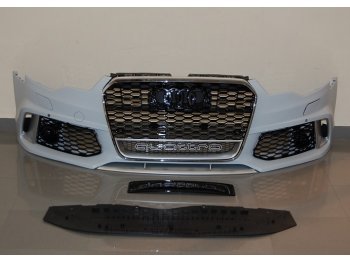 Бампер передний в стиле RS6 от Eurolineas на Audi A6 C7