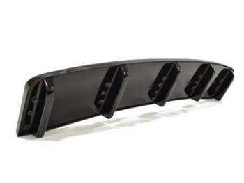 Сплиттер заднего бампера центральный Maxton Design для Audi A7 S-Line рестайл