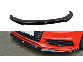 Сплиттер переднего бампера Maxton Design для Audi A7 S-Line рестайл
