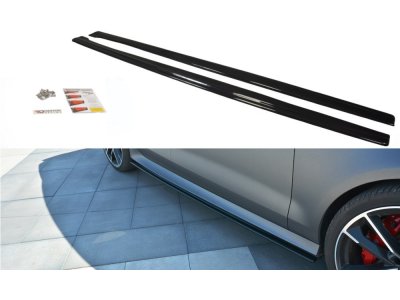 Сплиттеры порогов Maxton Design для Audi RS7 рестайл