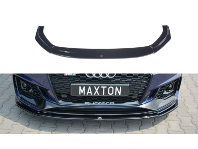 Сплиттер переднего бампера Maxton Design для Audi RS4 B9