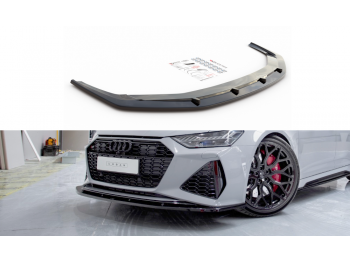 Сплиттер переднего бампера Maxton Design для Audi RS6 C8