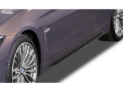 Накладки на пороги Slim от RDX для BMW 4 F32 / F33 / F36