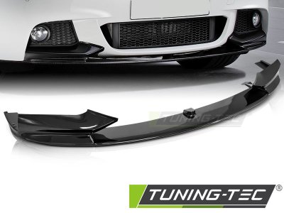 Накладка на передний бампер M-Performance чёрный глянец от Tuning-Tec для BMW 5 F10 M-Tech