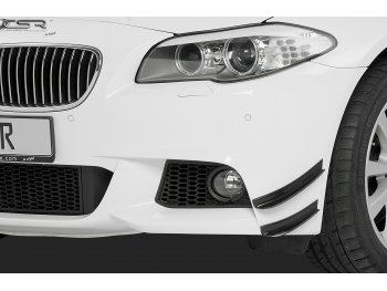 Накладки рассекатели воздуха на передний бампер от CSR для BMW 5 F10 / F11 M-Pack / M5