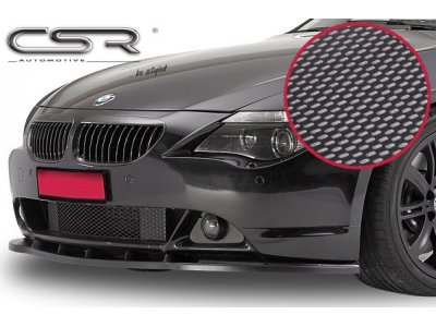 Накладка переднего бампера Carbon Look CSR Automotive на BMW 6 E63
