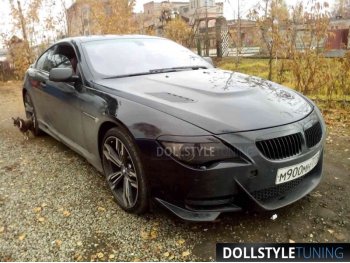 Капот тюнинговый с жабрами в стиле Vorsteiner на BMW 6 E63