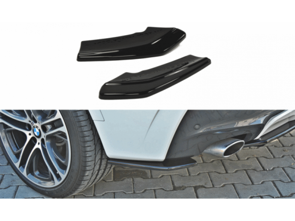Боковые элероны на задний бампер от Maxton Design для BMW X4 F26 M-Paket