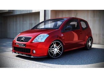 Накладка на передний бампер от Maxton Design для Citroen C2 VTS