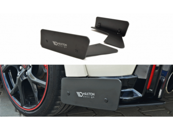 Боковые накладки на задний бампер Var2 от Maxton Design для Honda Civic X Type R