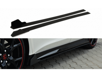 Накладки на пороги Var2 от Maxton Design для Honda Civic X Type R