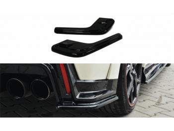 Боковые накладки на задний бампер от Maxton Design для Honda Civic X Type R
