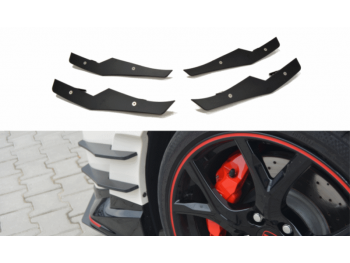 Боковые накладки на передний бампер от Maxton Design для Honda Civic X Type R