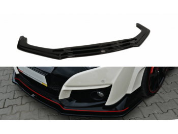 Накладка на передний бампер Var2 от Maxton Design для Honda Civic X Type R