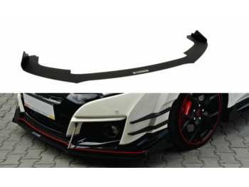 Накладка на передний бампер V3 от Maxton Design для Honda Civic X Type R