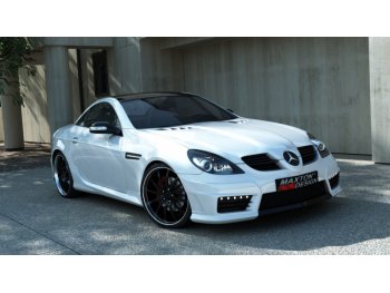 Накладки на пороги AMG R172 Look от Maxton Design на Mercedes SLK класс R171
