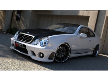 Бампер передний в стиле AMG C63 от Maxton Design на Mercedes CLK класс W208