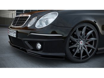 Накладка на передний бампер AMG 6.3 от Maxton Design для Mercedes E класс W211