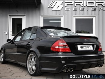 Накладки на пороги Prior-Design PD65 на Mercedes E W211 (реплика)