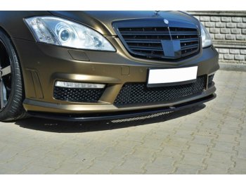 Накладка переднего бампера от MAXTON Design для Mercedes S класс W221 AMG
