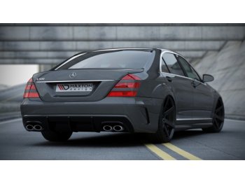 Бампер задний в стиле W205 от Maxton Design на Mercedes S класс W221