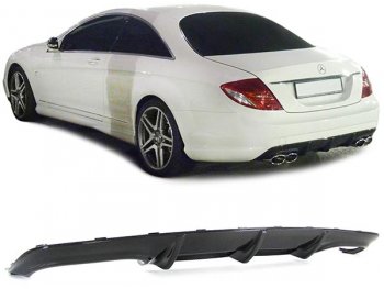 Диффузор заднего бампера карбоновый в стиле AMG на Mercedes CL W216