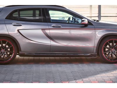 Сплиттеры для порогов от Maxton Design на Mercedes GLA X156 45 AMG SUV