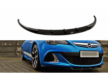 Накладка на передний бампер Var2 от Maxton Design на Opel Astra J OPC / VXR
