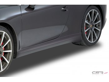 Накладки на пороги Var2 от CSR Automotive на Porsche 911 / 991 Carrera / Carrera S