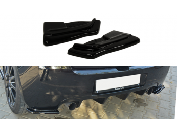 Накладки сплиттеры боковые на задний бампер от Maxton Design на Renault Clio III RS