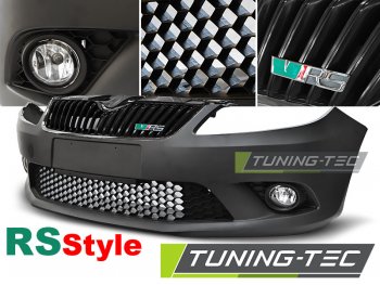 Бампер передний в стиле RS от Tuning-Tec на Skoda Fabia II рестайл