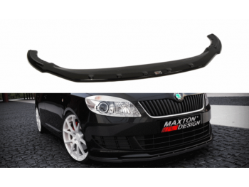 Накладка на передний бампер от Maxton Design на Skoda Fabia II рестайл