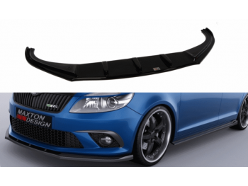 Накладка на передний бампер от Maxton Design на Skoda Fabia II RS
