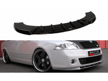 Накладка на передний бампер от Maxton Design на Skoda Octavia II RS