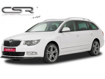 Накладка на передний бампер от CSR Automotive Var2 на Skoda Superb B6