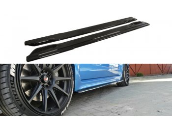 Накладки сплиттеры на пороги от Maxton Design для Subaru Impreza III WRX STI