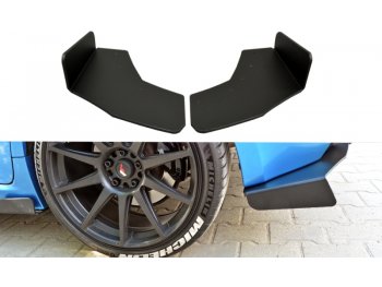 Накладки сплиттеры боковые на задний бампер Var2 от Maxton Design для Subaru Impreza III WRX STI