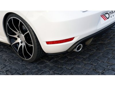 Боковые накладки на задний бампер от Maxton Design на VW Golf VI GTI 35TH