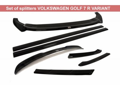 Сплиттеры комплект от Maxton Design на VW Golf VII R Estate