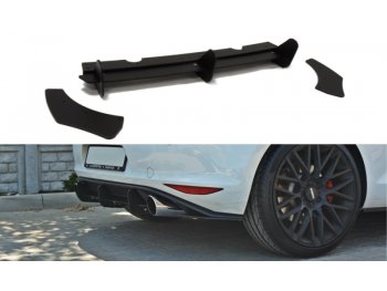 Сплиттер заднего бампера от Maxton Design на VW Golf VII GTI