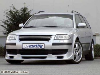 Накладка на передний бампер от Mattig на VW Passat B5+ 3BG