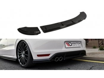Накладка сплиттер на задний бампер от Maxton Design на VW Polo V GTI