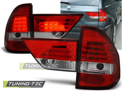 Задняя альтернативная оптика LED Red Crystal от Tuning-Tec на BMW X1 E83
