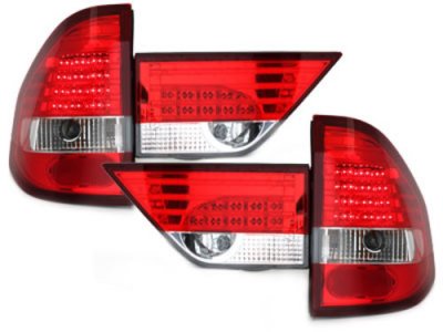 Задняя альтернативная оптика LED Red Crystal от Dectane на BMW X1 E83