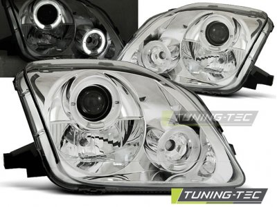 Фары передние Angel Eyes Chrome от Tuning-Tec для Honda Prelude V