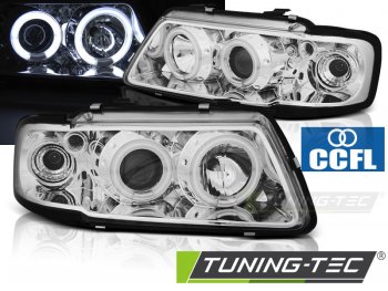 Фары передние Tuning-Tec CCFL Angel Eyes Chrome для Audi A3 8L